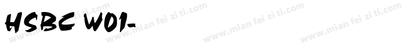 HSBC W01字体转换